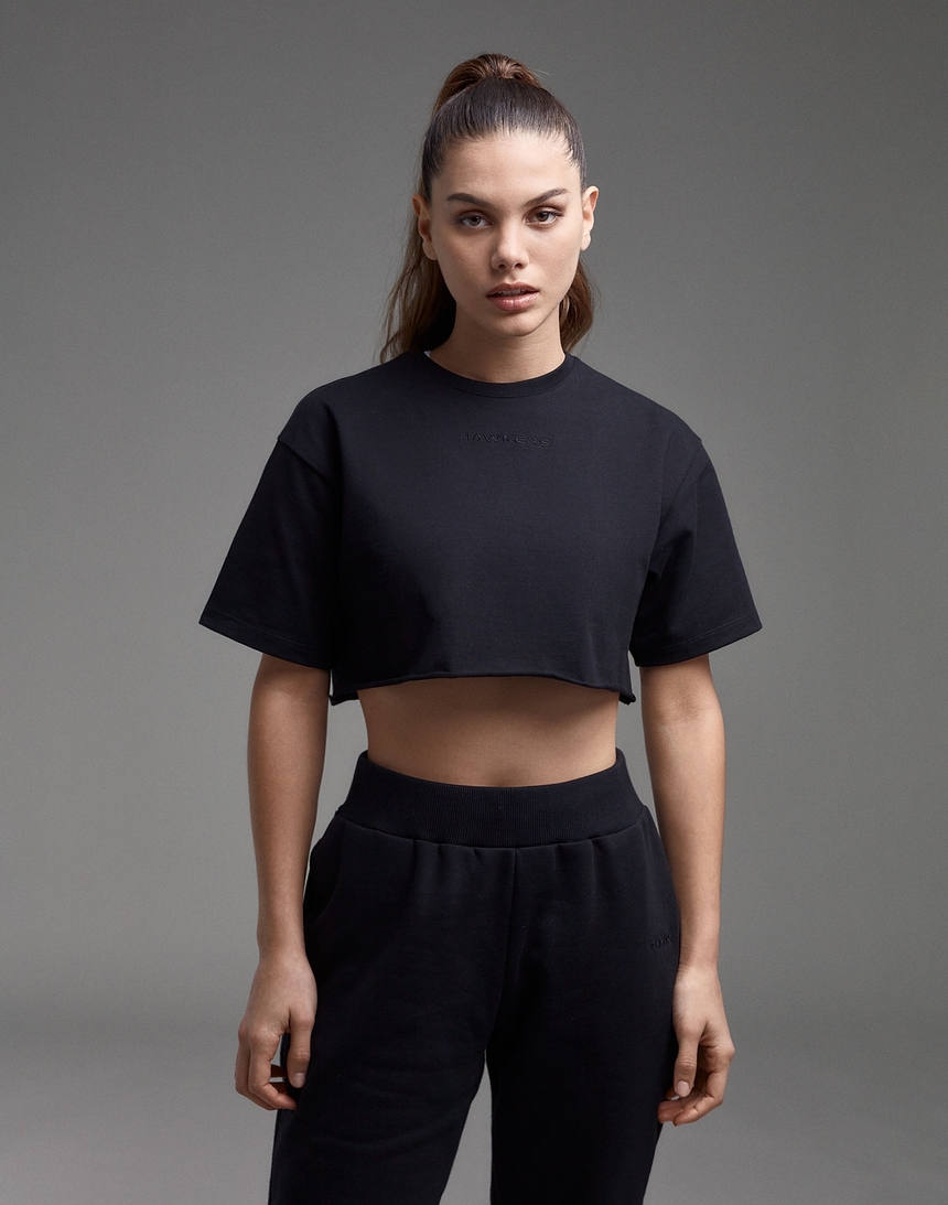 Hawkers DXB CROP TOP BLACK (XL) master image number 1