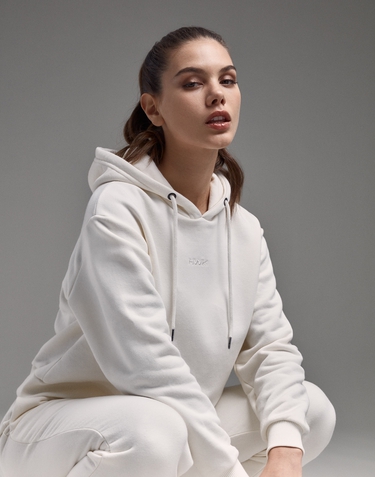 Vetements Hawkers Apparel FRA CROP HOODIE CREAM