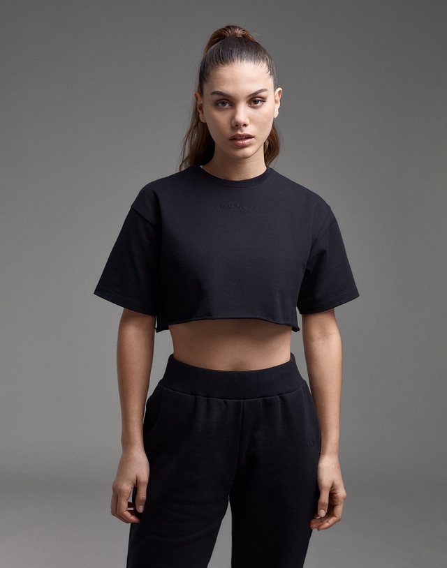 Apparel Hawkers Apparel DXB CROP TOP BLACK