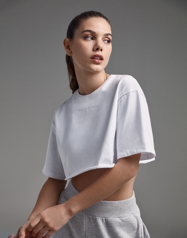 Apparel Hawkers Apparel DXB CROP TOP WHITE