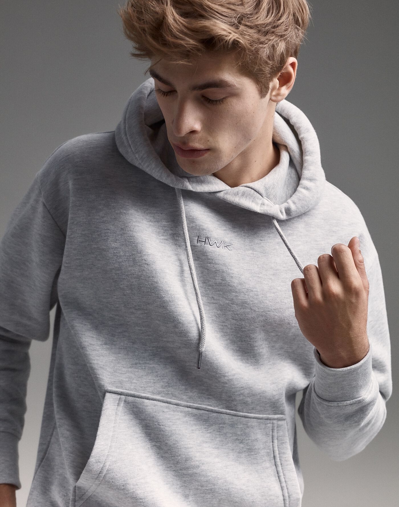 grey hoodie