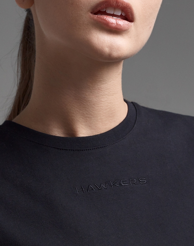 Roupa Hawkers Apparel DXB CROP TOP BLACK