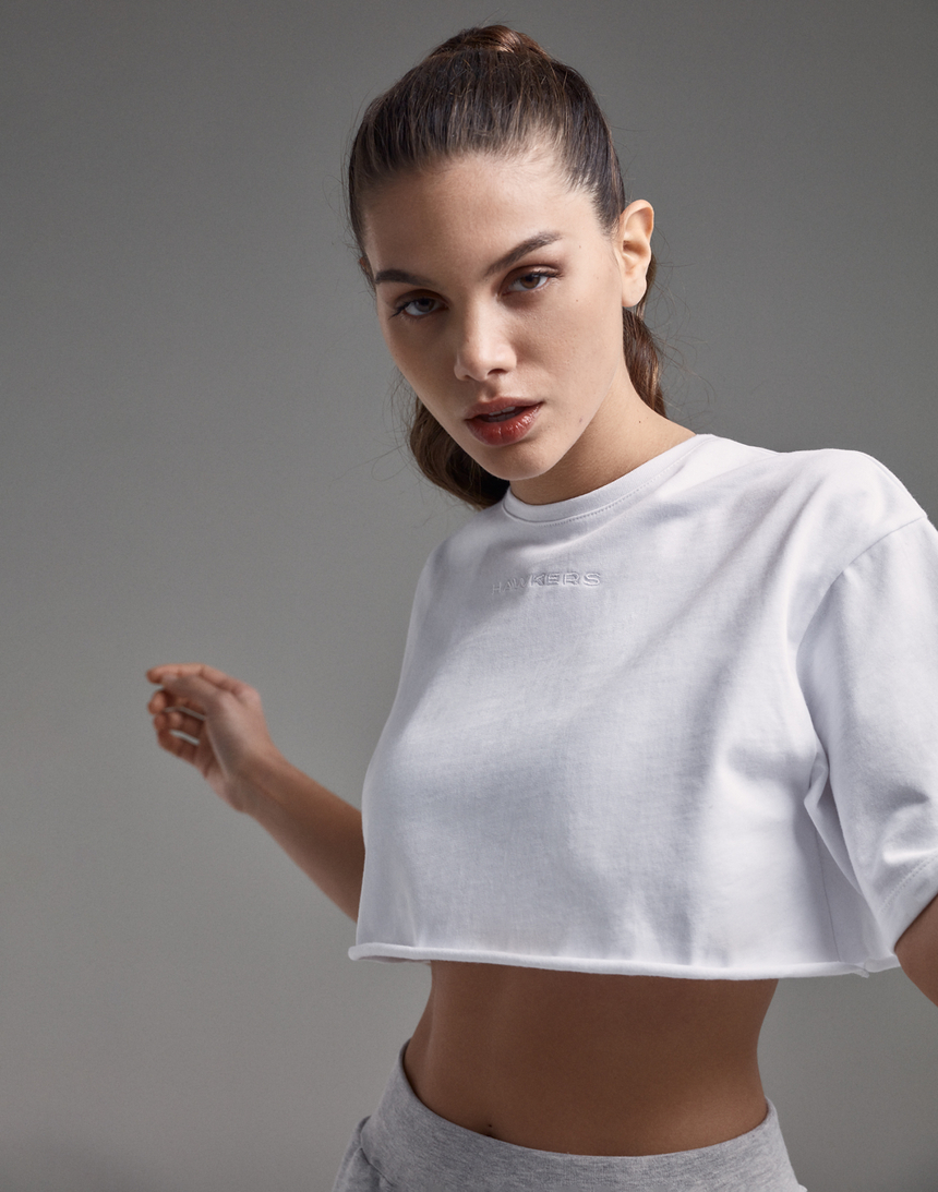Hawkers DXB CROP TOP WHITE (XL) master image number 0