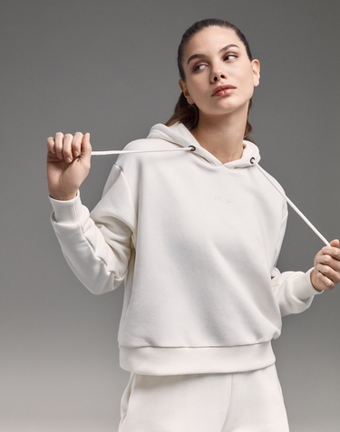 Kleidung Hawkers Apparel FRA CROP HOODIE CREAM