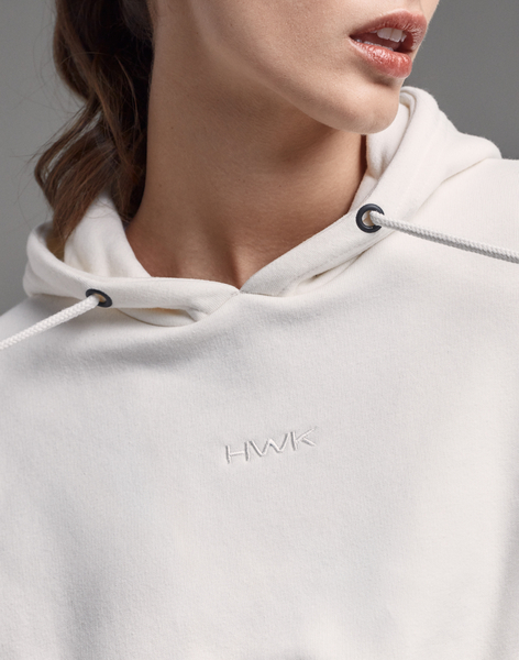 Hawkers FRA CROP HOODIE CREAM master
