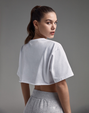 Apparel Hawkers Apparel DXB CROP TOP WHITE