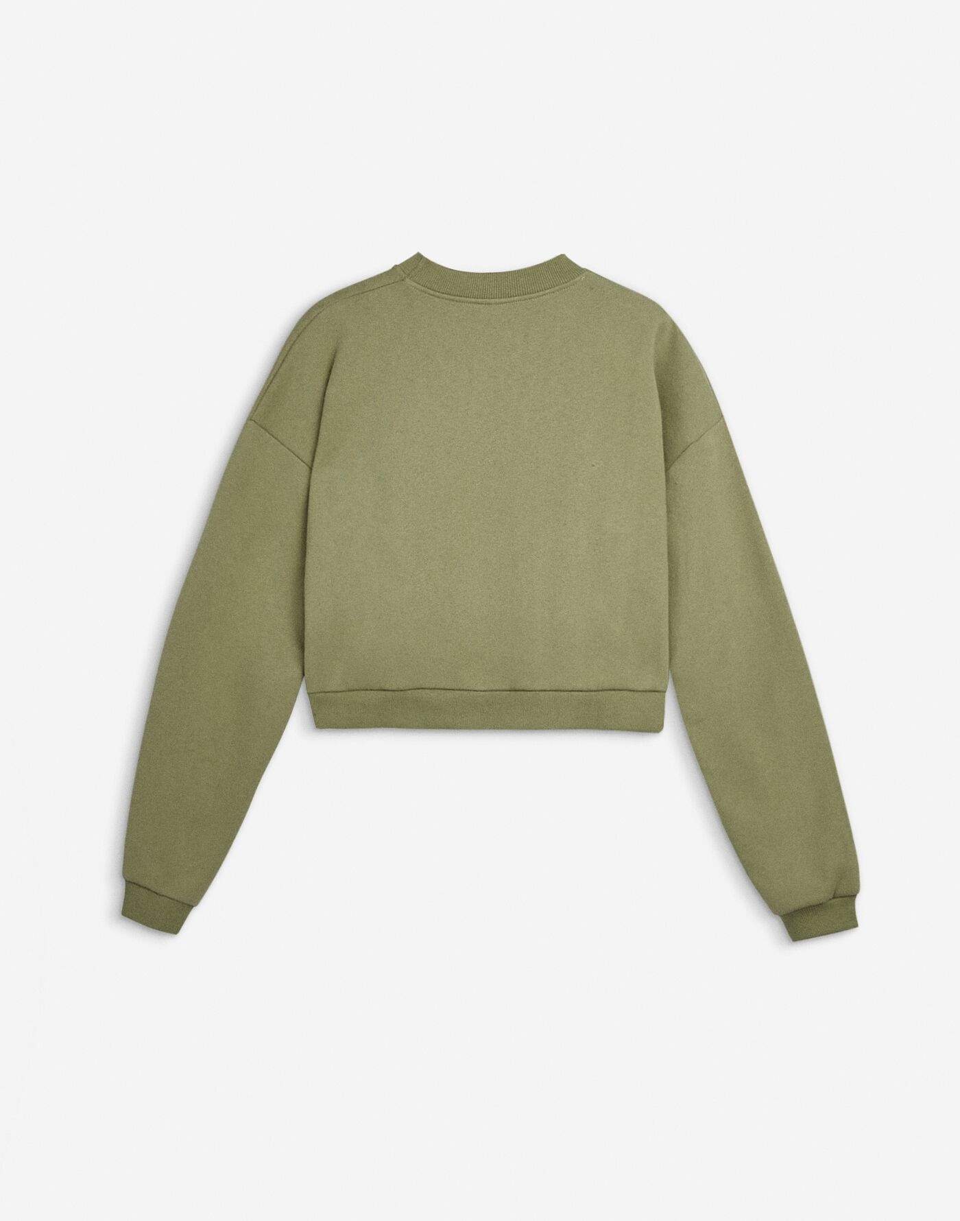 Olive green deals crop sweater