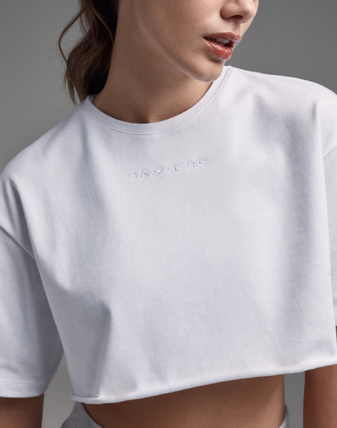 Hawkers DXB CROP TOP WHITE master