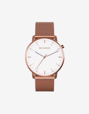 Relojes Bratleboro ACADIA METAL - ROSE GOLD WHITE