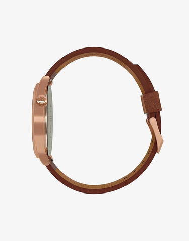 Relojes Bratleboro TAYRONA LEATHER - ROSE GOLD MIRRORED