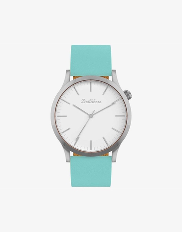 Relojes Bratleboro TAYRONA LEATHER - AQUA GREEN