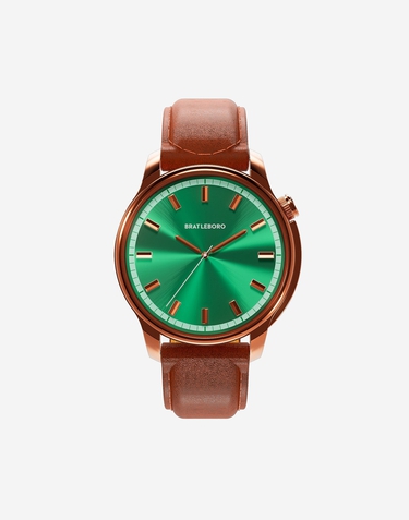 Relojes Bratleboro SAONA LEATHER - GREEN COGNAC