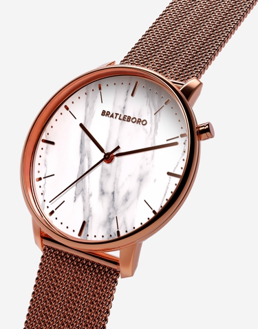 Relojes Bratleboro ACADIA METAL - WHITE MARBLE