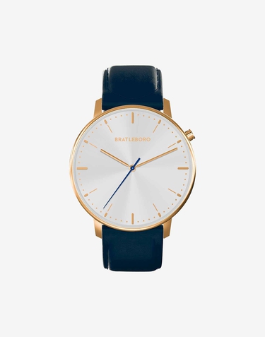 Relojes Bratleboro CANAIMA LEATHER - NAVY GOLD