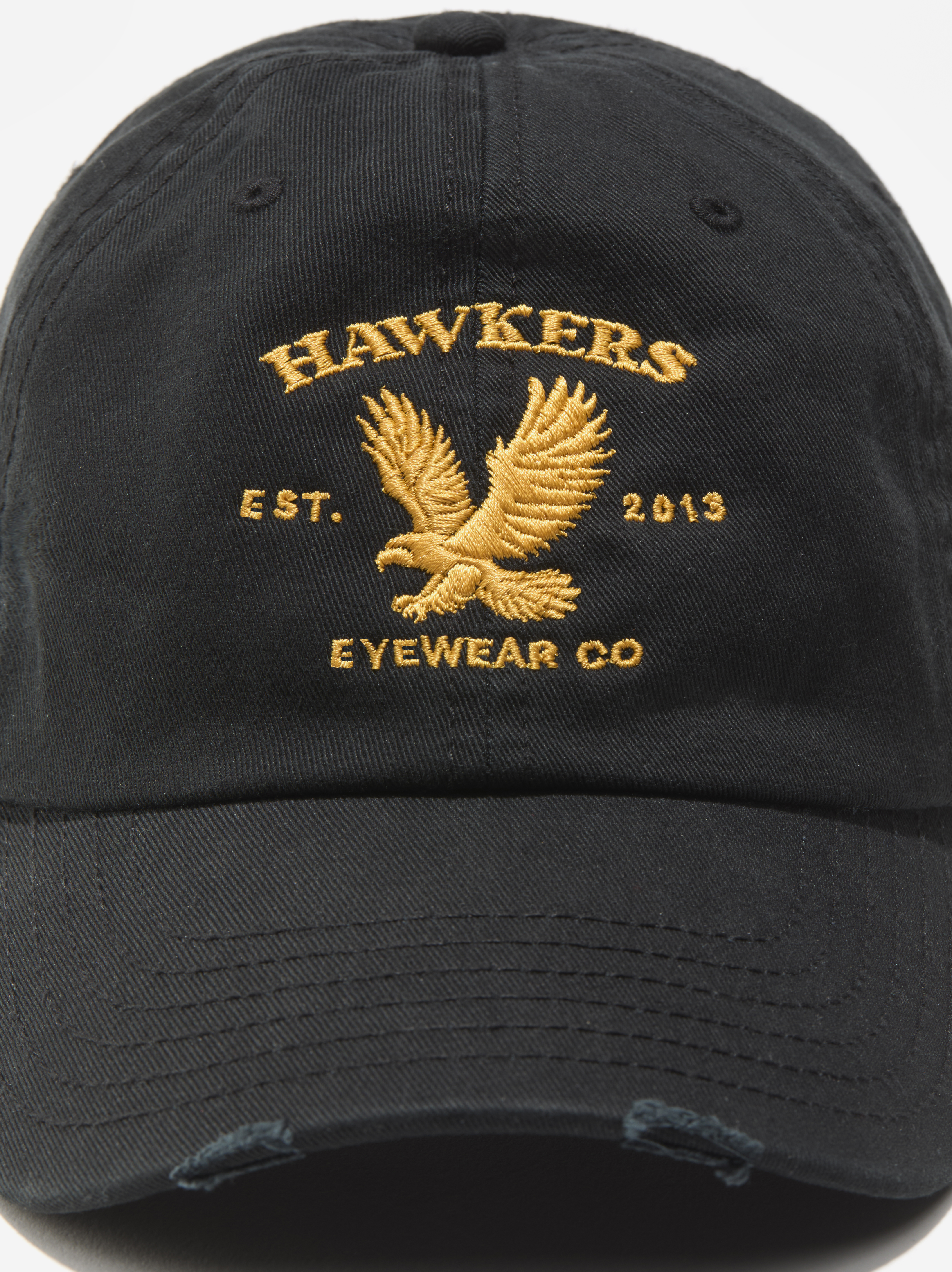 Accessories Hawkers EAGLE DESTROYED CAP BLACK