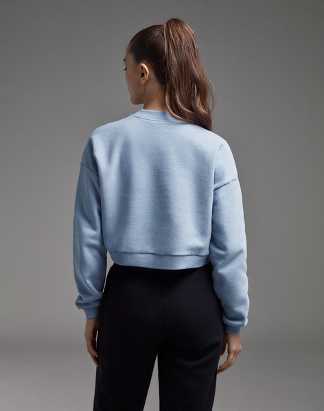 MEX CROP SWEATSHIRT BLUE M Hawkers United Kingdom