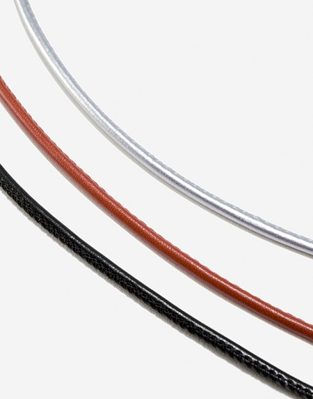 Acessórios Hawkers LEATHER ROUND CORD - BLACK