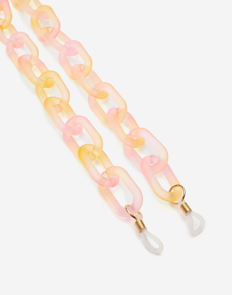 Accessories Hawkers LINK BIG CHAIN - GRADIENT PINK TO YELLOW