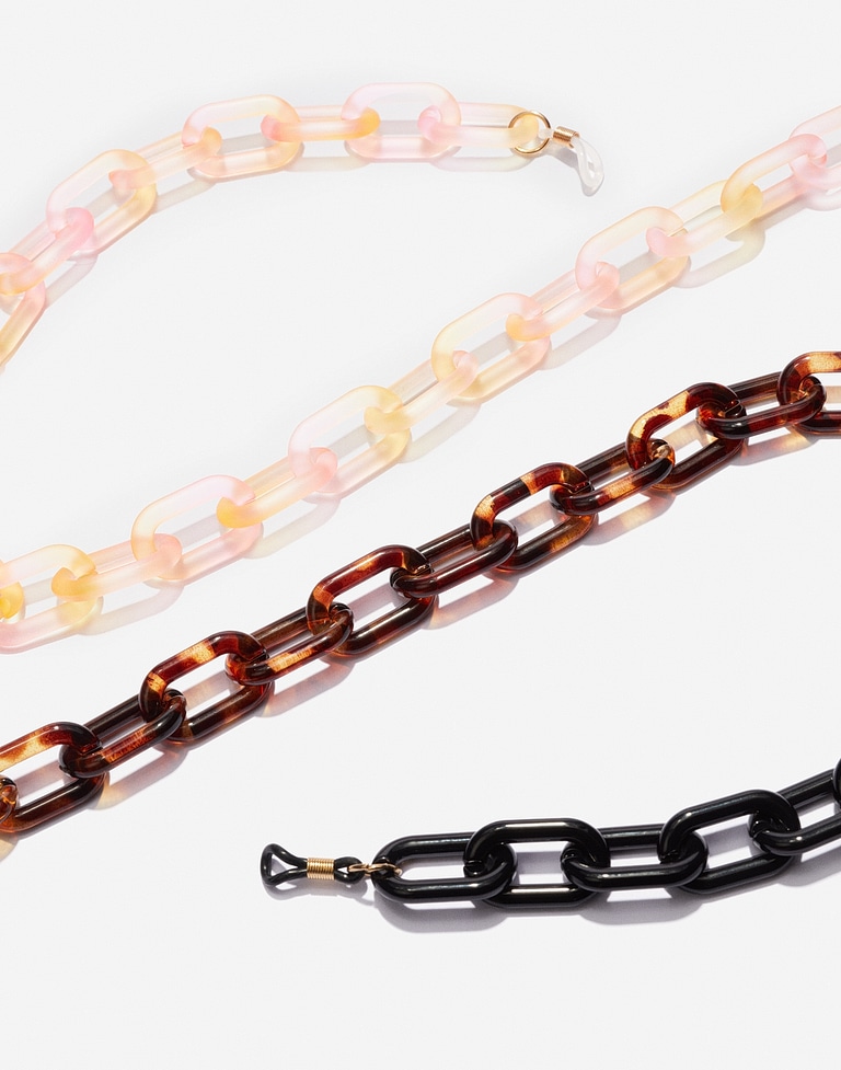 Accessories Hawkers LINK BIG CHAIN - GRADIENT PINK TO YELLOW