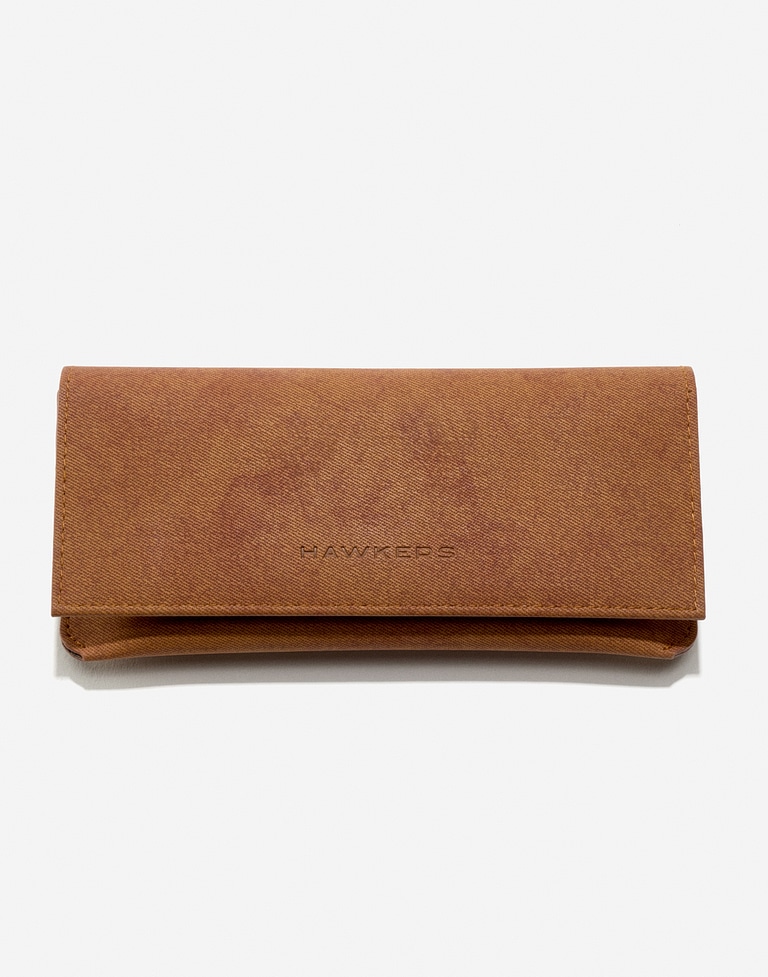 Accessories Hawkers CLIP SOFT CASE - BROWN DENIM
