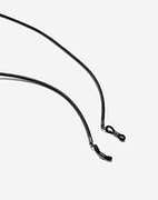 LEATHER ROUND CORD - BLACK