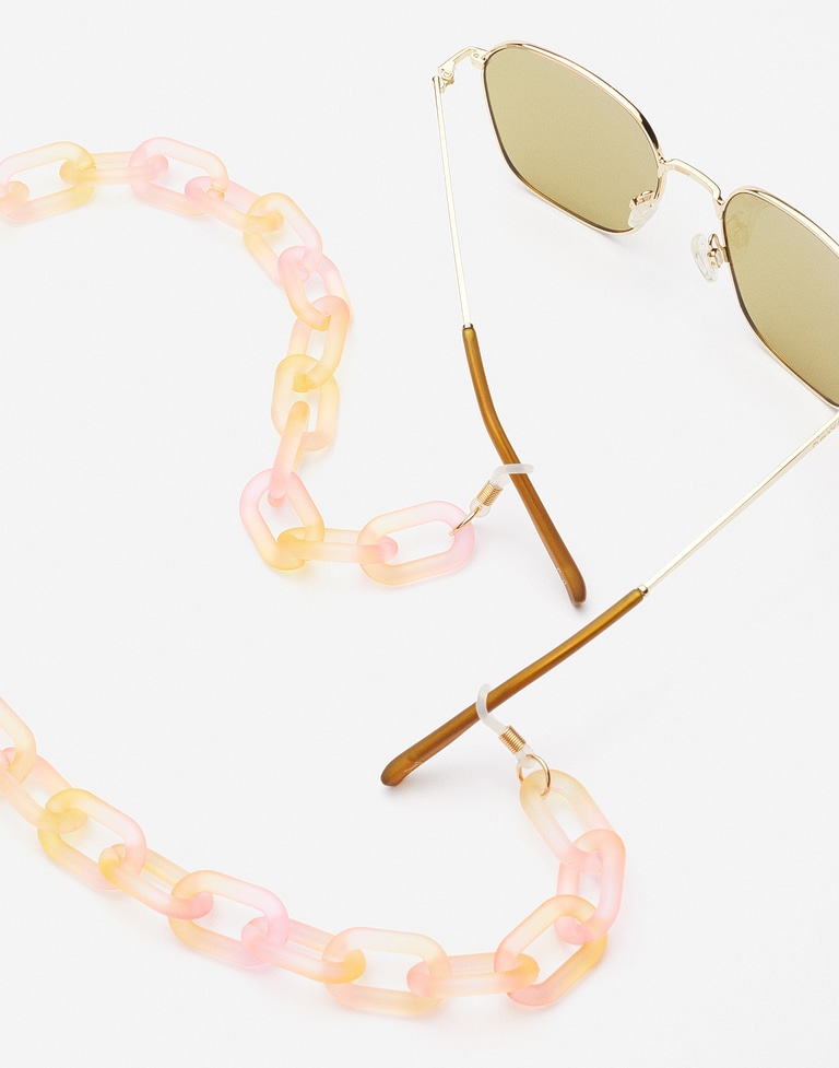 Accessories Hawkers LINK BIG CHAIN - GRADIENT PINK TO YELLOW