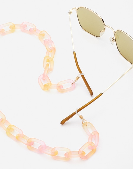 Accessories Hawkers LINK BIG CHAIN - GRADIENT PINK TO YELLOW