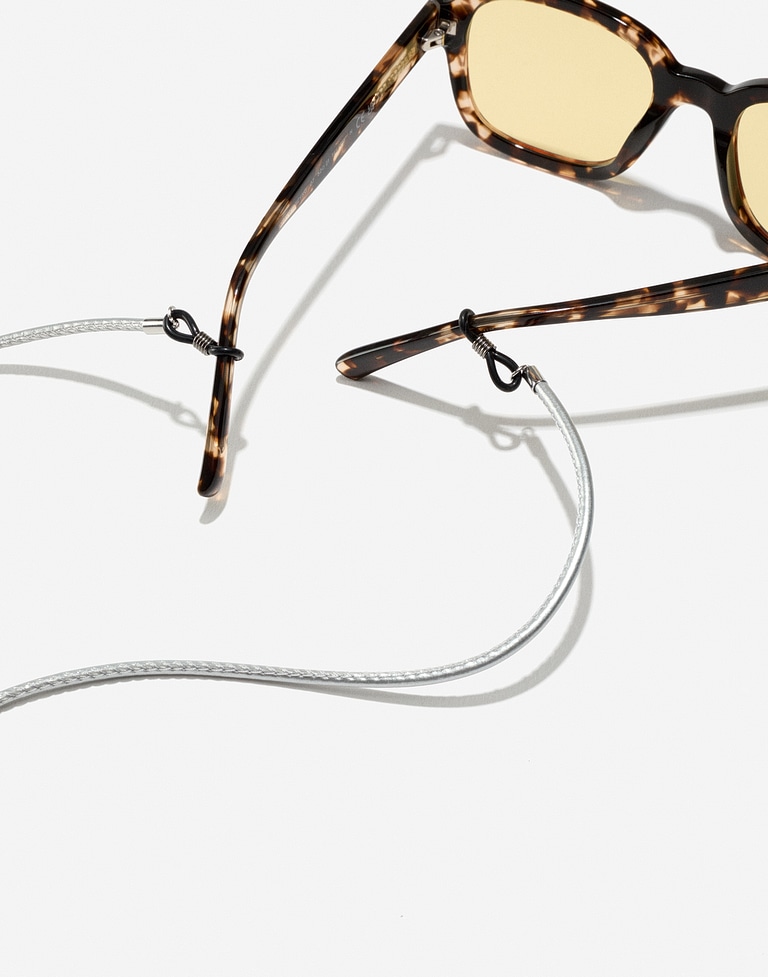 Accessories Hawkers LEATHER ROUND CORD - SILVER
