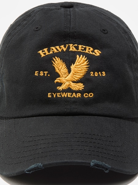 Accessories Hawkers EAGLE DESTROYED CAP BLACK