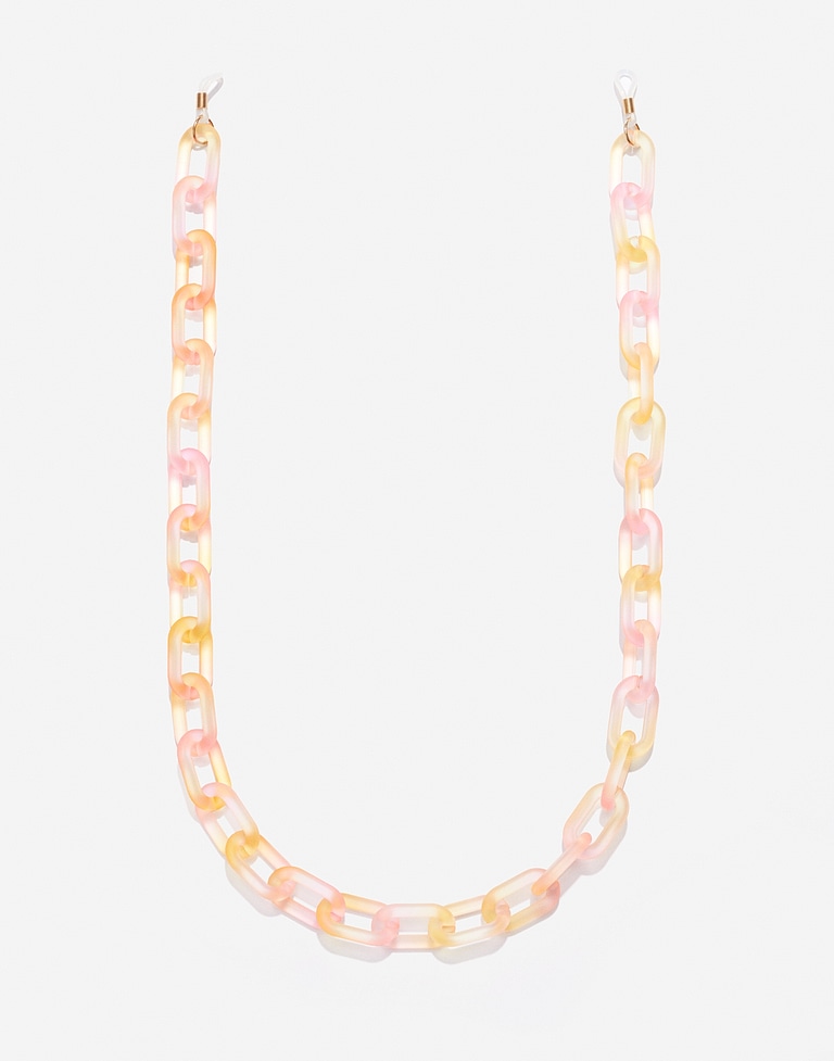 Accessories Hawkers LINK BIG CHAIN - GRADIENT PINK TO YELLOW