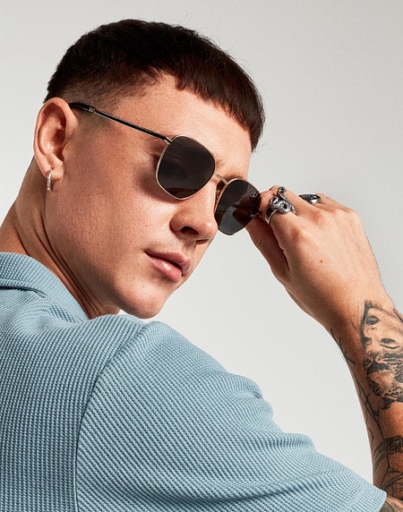 Sunglasses Hawkers SIGNAL - GOLD BLACK