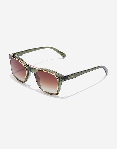 Nos Lunettes de Soleil Hawkers DOT - CLIP ON OLIVE BB