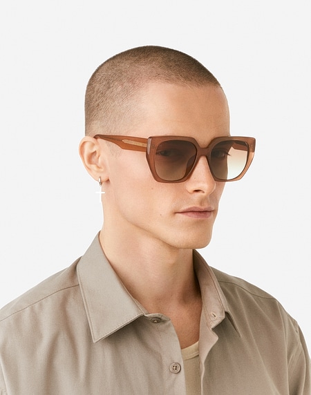Sunglasses Hawkers BOUJEE - LIGHT BROWN NATURE ECO