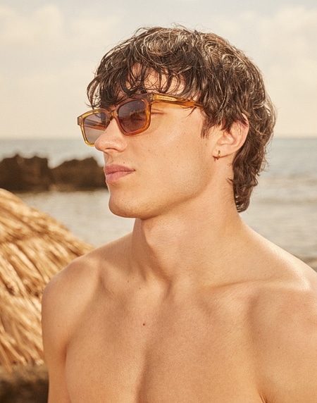 Sunglasses HAWKERS COVENT - LIGHT BROWN SMOKY BLACK ECO