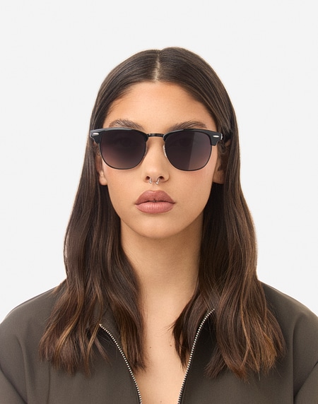 Sunglasses Hawkers CLASSIC BOLD - POLARIZED BLACK MATTE GREY