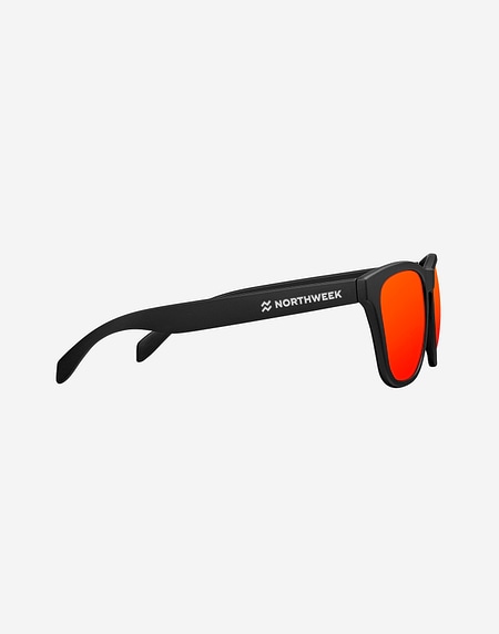 Sunglasses Northweek REGULAR MATTE BLACK - RED POLARIZED