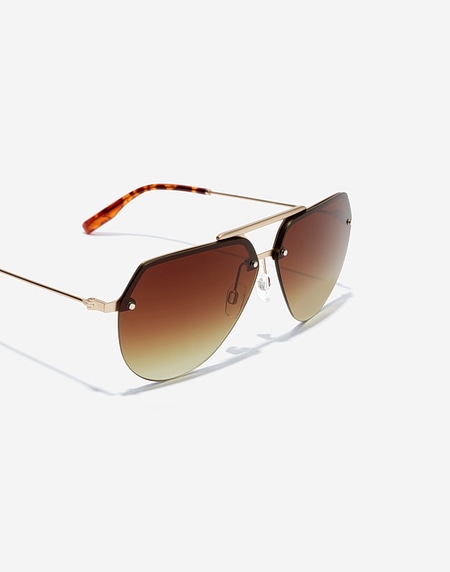 Sunglasses Hawkers COOPER - GOLD SMOKY BROWN