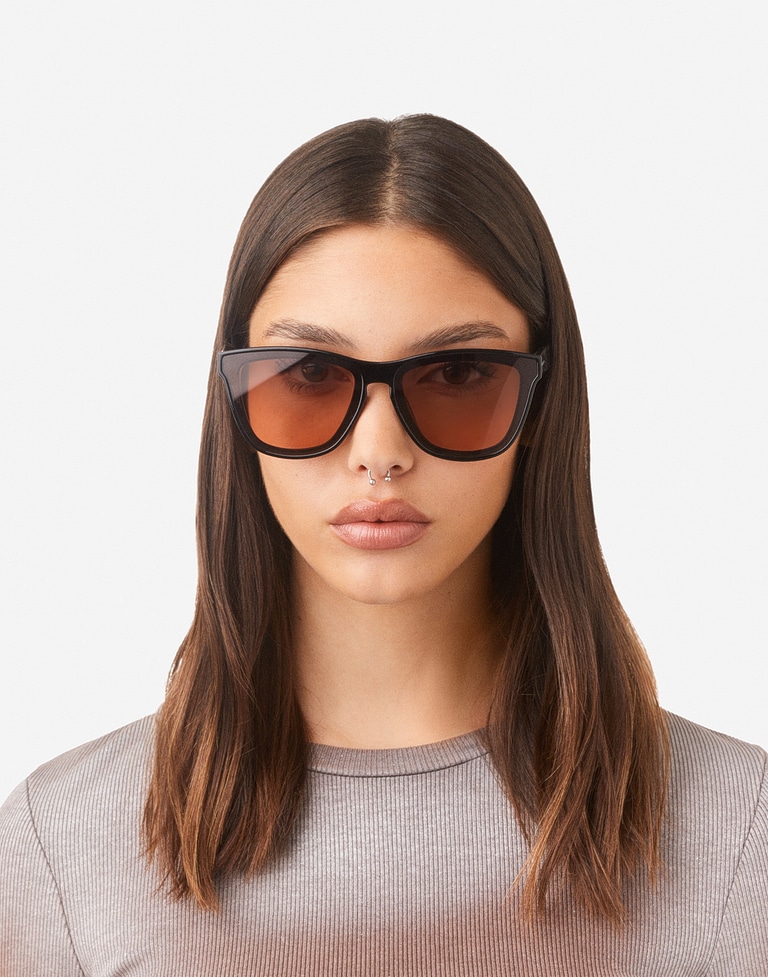 Sonnenbrille Hawkers DOWNTOWN MAX - BLACK GREY TO PINK