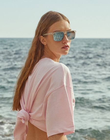 Sunglasses HAWKERS HORIZON - POLARIZED WHITE BLUE CHROME