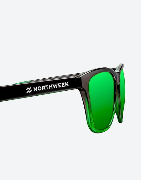 Sunglasses Northweek GRADIANT BLACK/GREEN - GREEN POLARIZED