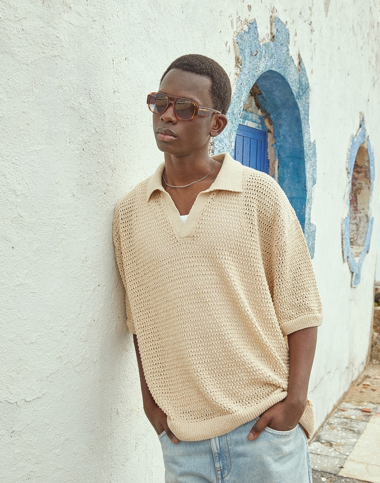 Nos Lunettes de Soleil HAWKERS VIETRI - SAND HAVANA INDIGO ECO