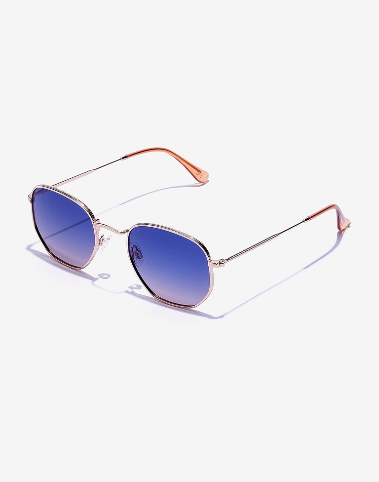 Sunglasses Hawkers SIXGON DRIVE - POLARIZED ROSE GOLD BLUE
