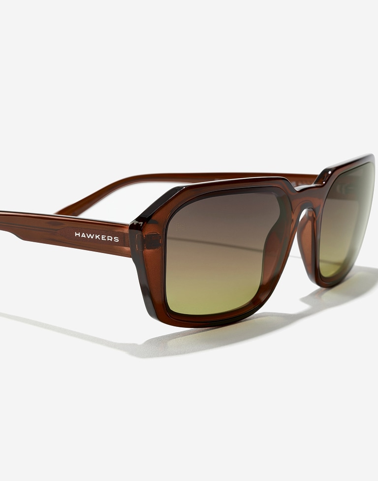 Sunglasses HAWKERS STRATOS - DARK BROWN MOSS ECO