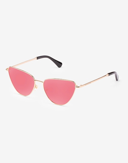 Sunglasses Hawkers GOLD - LIGHT RED ROUNDED LOLITA