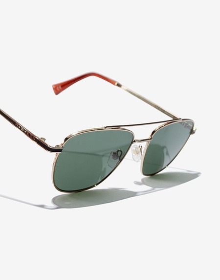Sunglasses Hawkers GOLD GREEN BOTTLE PILOTA