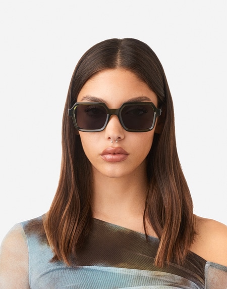 Nos Lunettes de Soleil Hawkers MINIMAL MAX - SAGE GREEN DARK