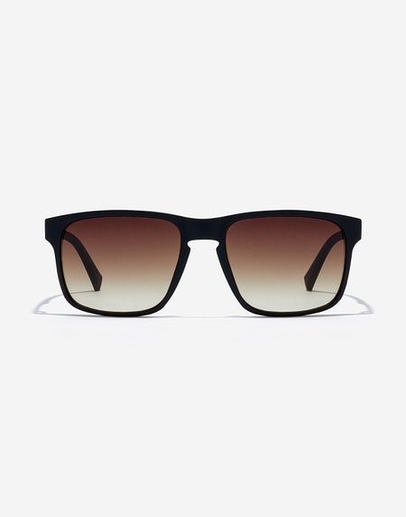Nos Lunettes de Soleil Hawkers PEAK METAL - BLACK SMOKY BROWN