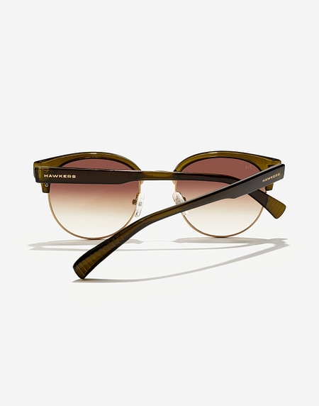 Nos Lunettes de Soleil Hawkers NEW CLASSIC ROUNDED - OLIVE EARTH