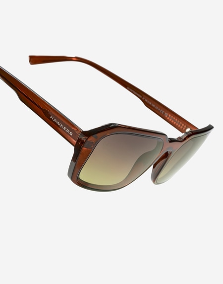 Sunglasses HAWKERS STRATOS - DARK BROWN MOSS ECO