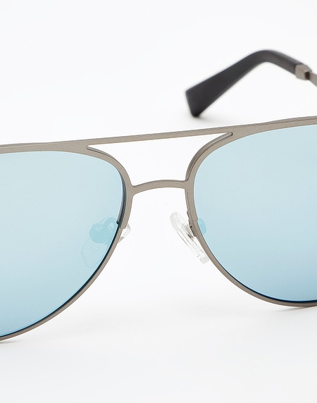 Sunglasses Hawkers GUNMETAL - BLUE CHROME LACMA KIDS